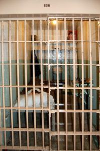 Cell of one of the escapees at Alacatraz showing the "dummy" head by Kathy Alexander.