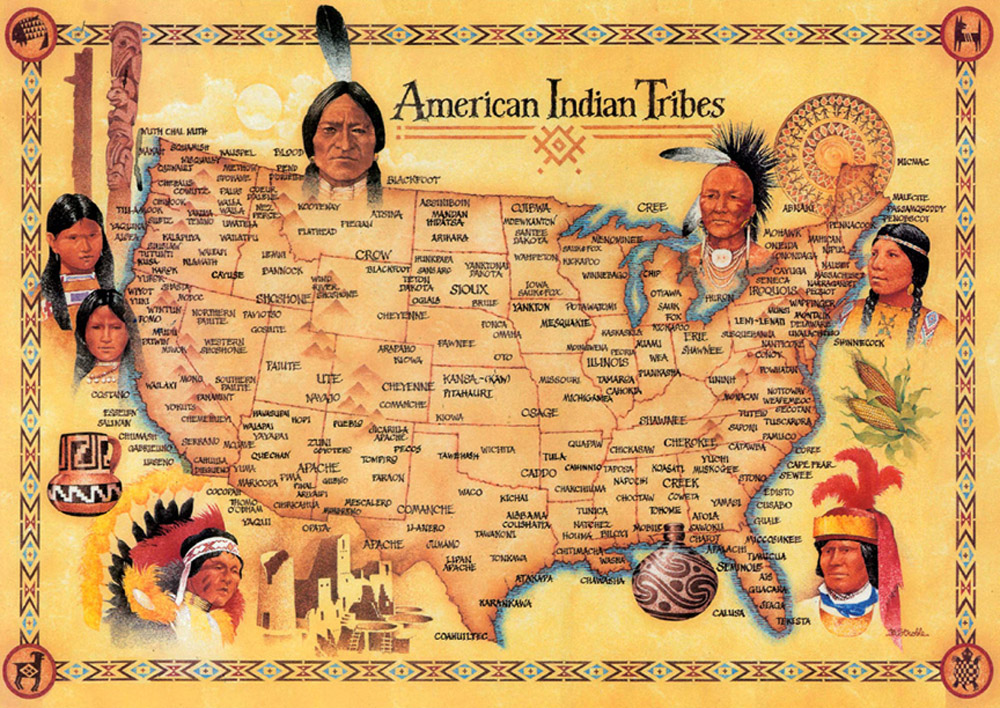 American Indian Tribes Poster American Indian Tribes Poster