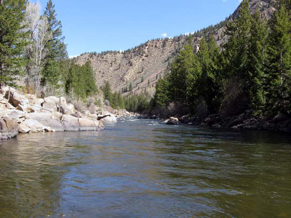 The Arkansas River below Granite, Colorado The Arkansas River below Granite, Colorado