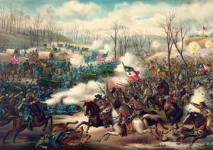 Battle of Pea Ridge, Arkansas by Kurz and Allison. Battle of Pea Ridge, Arkansas by Kurz & Allison.