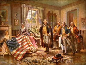 Birth of Old Glory, Percy Moran, 1917. Birth of Old Glory, Percy Moran, 1917,