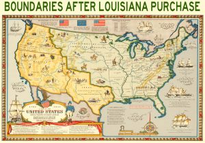 Boundaries after Louisiana Purchase and Florida Acquisition by Karl Smith, 1958. Boundaries after Louisiana Purchase and Florida Acquisition by Karl Smith, 1958.