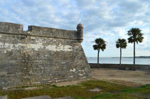 Castillo San Marcos, Florida Outer Wall by Kathy Alexander. Castillo San Marcos Outer Wall by Kathy Alexander