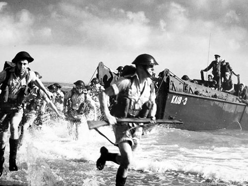 D-Day Invasion during World War II.