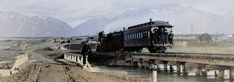 Denver & Rio Grande Western Railroad Near Salt Lake City.
