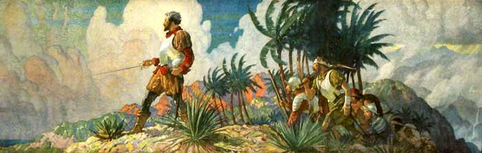 Discoverer by N.C. Wyeth, 1928. Discoverer by N.C. Wyeth, 1928.