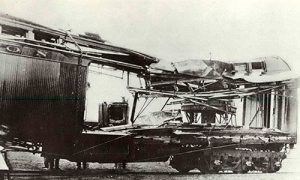 Express car blown up by "The Wild Bunch" at Wilcox, Wyoming in June 1899, Express car blown up by “The Wild Bunch” at Wilcox, Wyoming in June 1899,