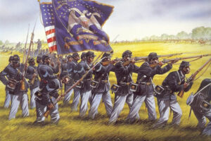 First Kansas Colored Regiment in Oklahoma. First Kansas Colored Regiment in Oklahoma.