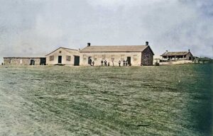 Fort Dodge Kansas, Saloon and Store, 1867.