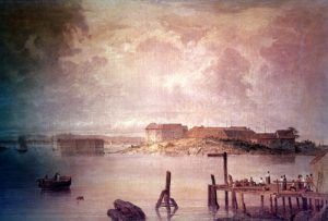 Forts Scammel and Gorges Maine. By Seth Eastman, 1870