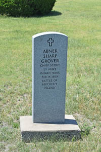Abner Grover's grave in Fort Wallace Cemetery by Kathy Alexander. Abner Grover grave in Fort Wallace Cemetery by Kathy Alexander.