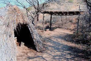 Apache Wikiup at Fort Bowie, Arizona by Kathy Alexander.
