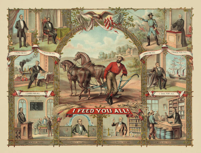 The Grange Movement by the American Oleograph Co., 1875. The Grange Movement by the American Oleograph Co., 1875.