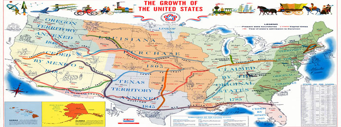 Growth of the United States by the Exxon Corporation, 1976. Growth of the United States by the Exxon Corporation, 1976.