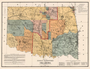 Indian Territory Map by the U.S. Census, 1990. Indian Territory Map by the U.S. Census, 1990.