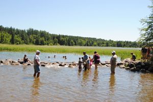 Mississippi River headwaters at Itasca State Park, Minnesota.