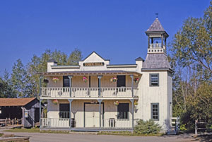 Town Hall at Six-Gun City in Jefferson, New Hampshire. Photo by John Margolies, 1996.