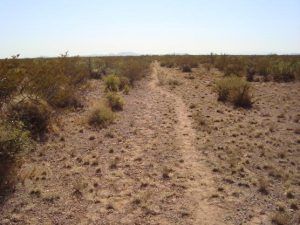Jornada Del Muerto on the Cimarron Route of the Santa Fe Trail, photo courtesy National Park Service. Jornada Del Muerto on the Cimarron Route of the Santa Fe Trail, photo courtesy National Park Service.