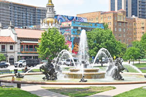 Fountain at the Country Club Plaza in Kansas City, Missouri, by Kathy Alexander. Fountain at the Country Club Plaza in Kansas City, Missouri by Kathy Alexander.