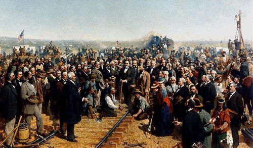 The Last Spike near Ogden, Utah.