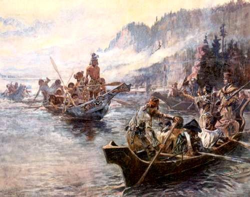 Lewis and Clark on the Lower Columbia River.