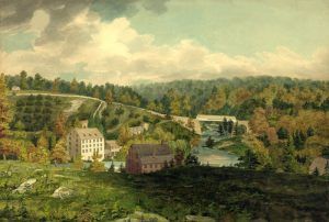 Mill on the Brandywine, Delaware, by John Rubens Smith, 1818 Mill on the Brandywine, Delaware,by John Rubens Smith, 1818