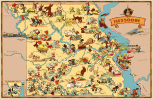 Missouri Cartoon Map Missouri Cartoon Map
