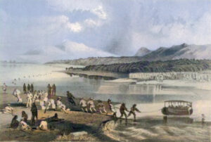 Mojave Villages on the Colorado River, by Sarony, Major & KnappLith, 1855.