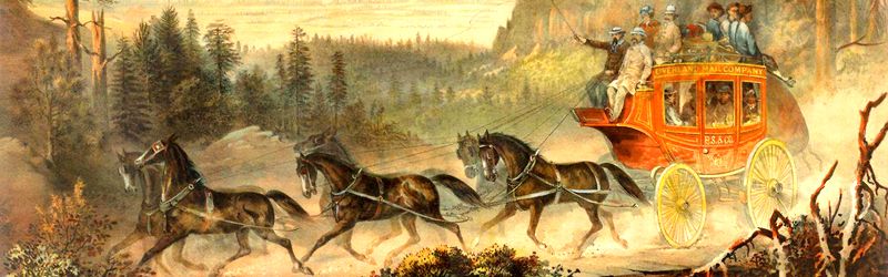 Mountain Stagecoach by Rey Britton and Co.