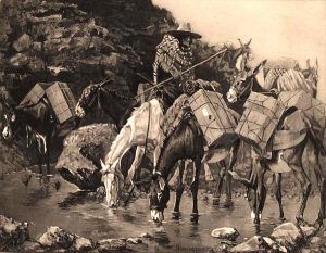 Mule Train by Frederic Remington Mule Train by Frederic Remington