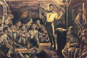 Nat Turner Urging Slaves to Rebellion.