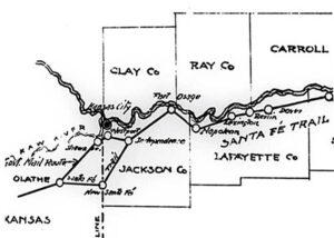 Santa Fe Trail Map.