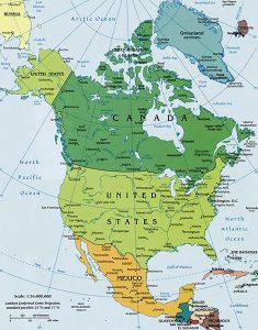 North America Map courtesy World Atlas North America Map courtesy World Atlas