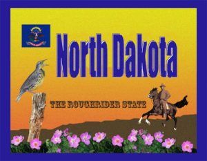 North Dakota Roughrider Postcard. Available at Legends' General Store. north dakota postcard