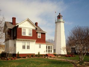 Old Point Comfort Lighthouse, Fort Monroe, Hampton, VA, Jack E. Boucher, 1988. Old Point Comfort Lighthouse, Fort Monroe, Hampton, VA, Jack E.Boucher, 1988