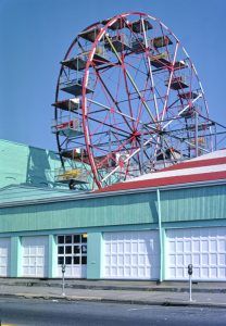 Palace Amusements Ferris Wheel in Asbury Park, New Jersey by John Margolies, 1978.