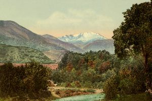 Pike's Peak from near Colorado City by Detroit Photographic, 1900.