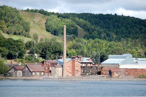 Quincy Smelter, Houghton, Michigan by Kathy Alexander. Quincy Smelter, Houghton, Michigan by Kathy Alexander.