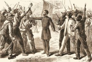 Reconstruction following the Civil War.