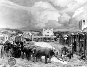 The End of the Santa Fe Trail by Gerald Cassidy, about 1910 The End of the Santa Fe Trail by Gerald Cassidy, about 1910