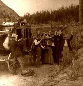 Many of the waiting treasures were hidden by outlaws after robbing a stage coach or a train. When pursued by the posse, they often buried the loot, only to be captured before they could retrieve it. 