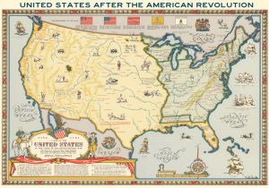 The United States after the American Revolution by Linweave Paper Company, 1957. The United States after the American Revolution by Linweave Paper Company, 1957.
