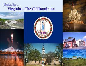 Greetings from Virginia Postcard. Available at Legends' General Store. Greetings from Virginia Postcard. Available at Legends' General Store.