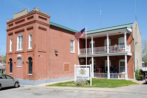 Old Benton County Jail in Warsaw, Missouri by Kathy Alexander.