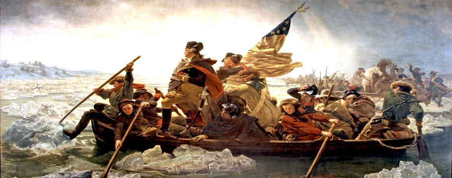 George Washington Crossing the Delaware River by Emanuel Leutze
