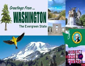 Greetings from Washington Postcard. Available at Legends' General Store. Greetings from Washington Postcard. Available at Legends' General Store.