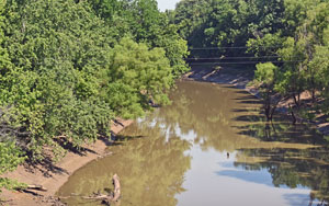 Verdigris River in Wilson County, Kansas by Kathy Alexander.