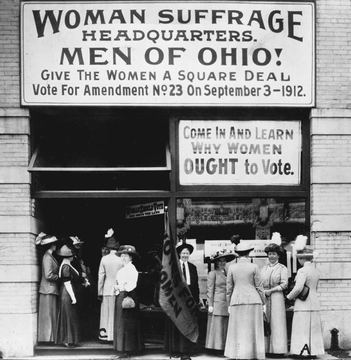 Woman Suffrage Headquarters, Cleveland, Ohio, 1912 Woman Suffrage Headquarters, Cleveland, Ohio, 1912