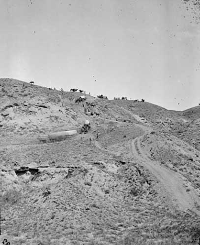 Yellowstone Expedition, 1873. Photo by William R. Pywell.