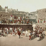 Rain Dance at the Zuni Pueblo in New Mexico. Image by the Detroit Publishing Co., 1899.